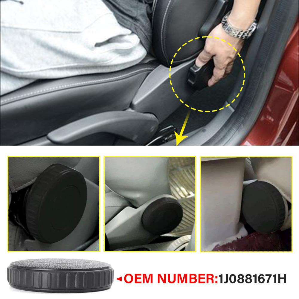 1J0881671H Black Front Seat Recline Knob Adjust Handle for Volkswagen Skoda Car Accessories Seat Adjustment Adjust Knob