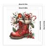 Kit Punto Croce di Natale Ricamo Completo Filo di Cotone Ecologico 11CT Contato 40x40cm