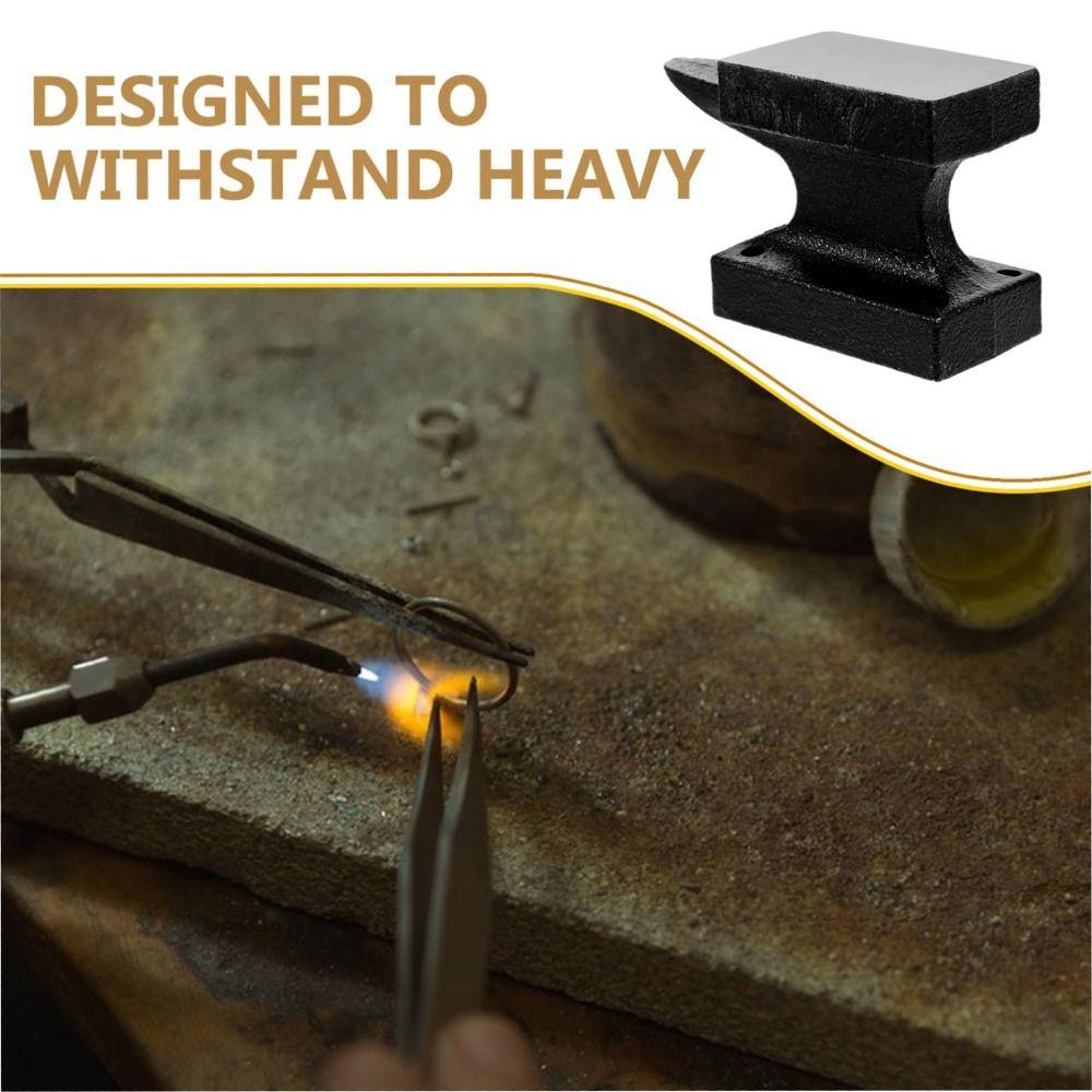 Polierter Gusseisen Schmiedeschmiede Amboss Tragbare Eisenplatte Große Bandbreite Metalle DIY Unterlage Metall Glätten