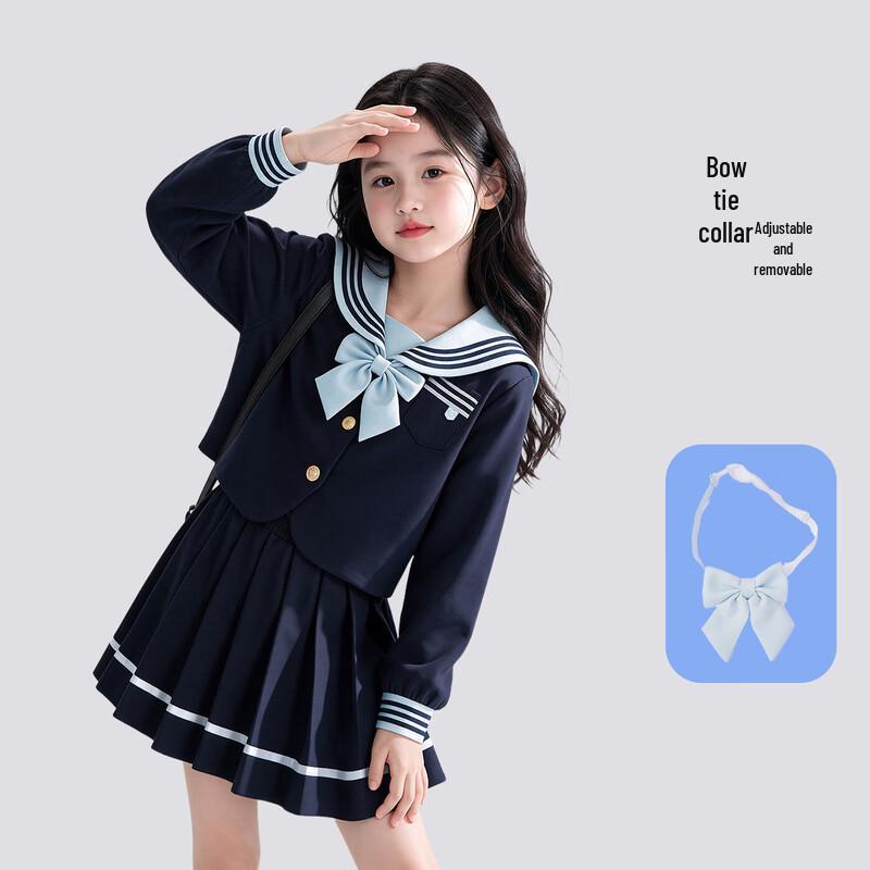 Girls' Sweet JK Sailor Suit Set