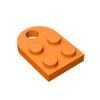 50PCS 3176 Plate Modified 2 x 3 with Hole Bricks Toys For Technical MOC Buildings Blocks Compatible High-Tech Gift