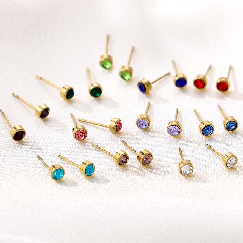 Stahl Mehrfarbig Schraubkugel Ohrstecker Für Damen/Herren Knorpel Helix Hantel Ohrstecker Piercing Schmuck