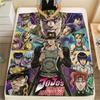 1 Stück Jojo's Bizarre Adventure Gemusterte Flanelldecke Geeignet für Alle Jahreszeiten Für Heimdekoration Wärme Und Komfort Geschenke Weihnachtsgeschenk