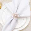 Snowflake Shaped for Xmas,Party,Wedding Napkin Ring Table Decor Napkin Buckle Christmas Supplies