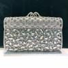 Mermaid Handmade Diamond-encrusted Evening Bag Foreign Trade Empty Metal Hard Box Full of Diamonds Hand Bag for Women Stone Clut