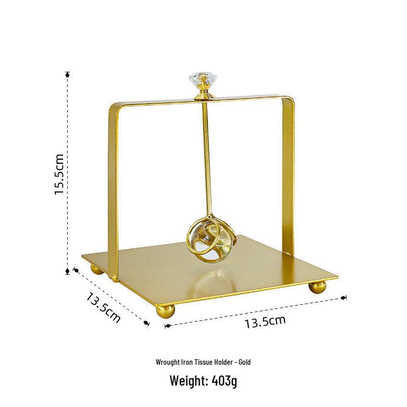 Nordic Stainless Steel Square Napkin Holder for Table or Restaurant