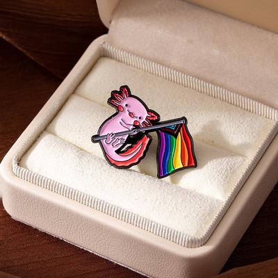 Creative Rainbow Series Oil Drip Brooch Set Metal Commemorative Badge Clothing Backpack Decorative Pin