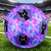 1PC Abstract Watercolor Fusion Gothic Cat Silhouette Soccer Ball Size 5 Football Machine Sewn Indoor/Outdoor Universal Football Gift W69