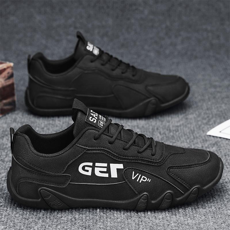 

Модные мужские повседневные кроссовки, мокасины, мужские кроссовки для спорта и отдыха, повседневная мягкая и удобная обувь из кожи для мужчин, модные новинки 44 чёрный