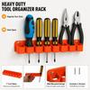 Wall Mounted Plastic Wrench Organizer With 7/10 Slots Durable For Garage Workshop Tool Storage Home Diy Use