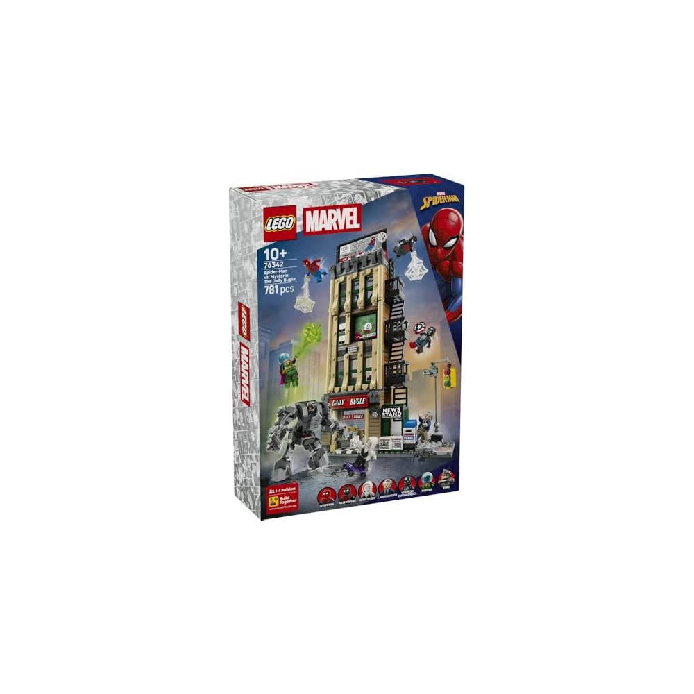 LEGO Marvel Spider-Man vs Mysterio Daily Bugle Building Set Toy for Kids Ages 10-12