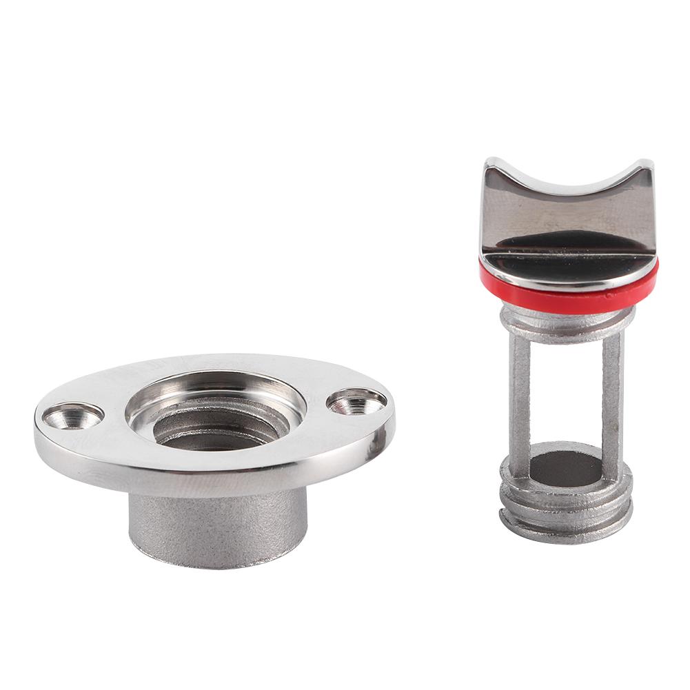 Marine Polished Garboard Drain Plug Fits Hole Screw Thread Corrosion Resistant 316 Stainless Steel