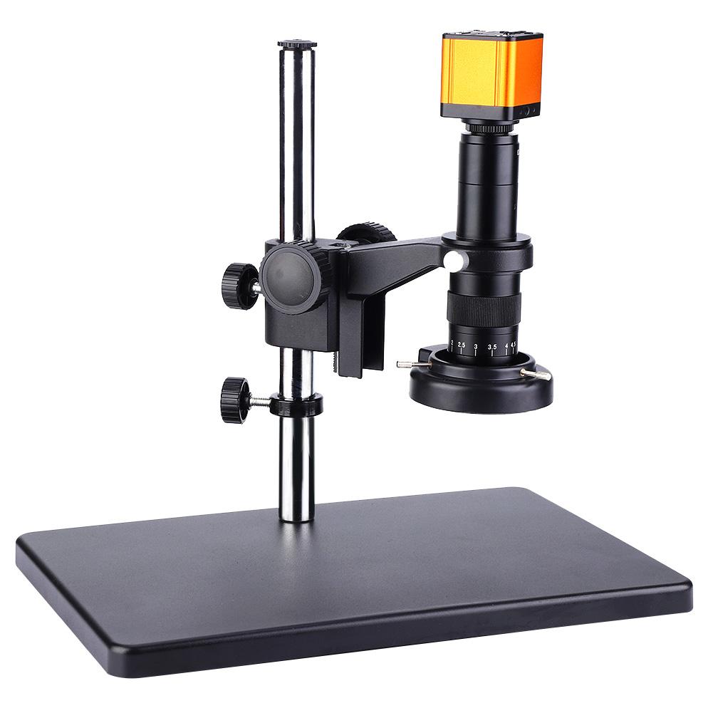 16MP HDMI USB Video Microscope Camera + 45LED Ring Light Universal Bracket