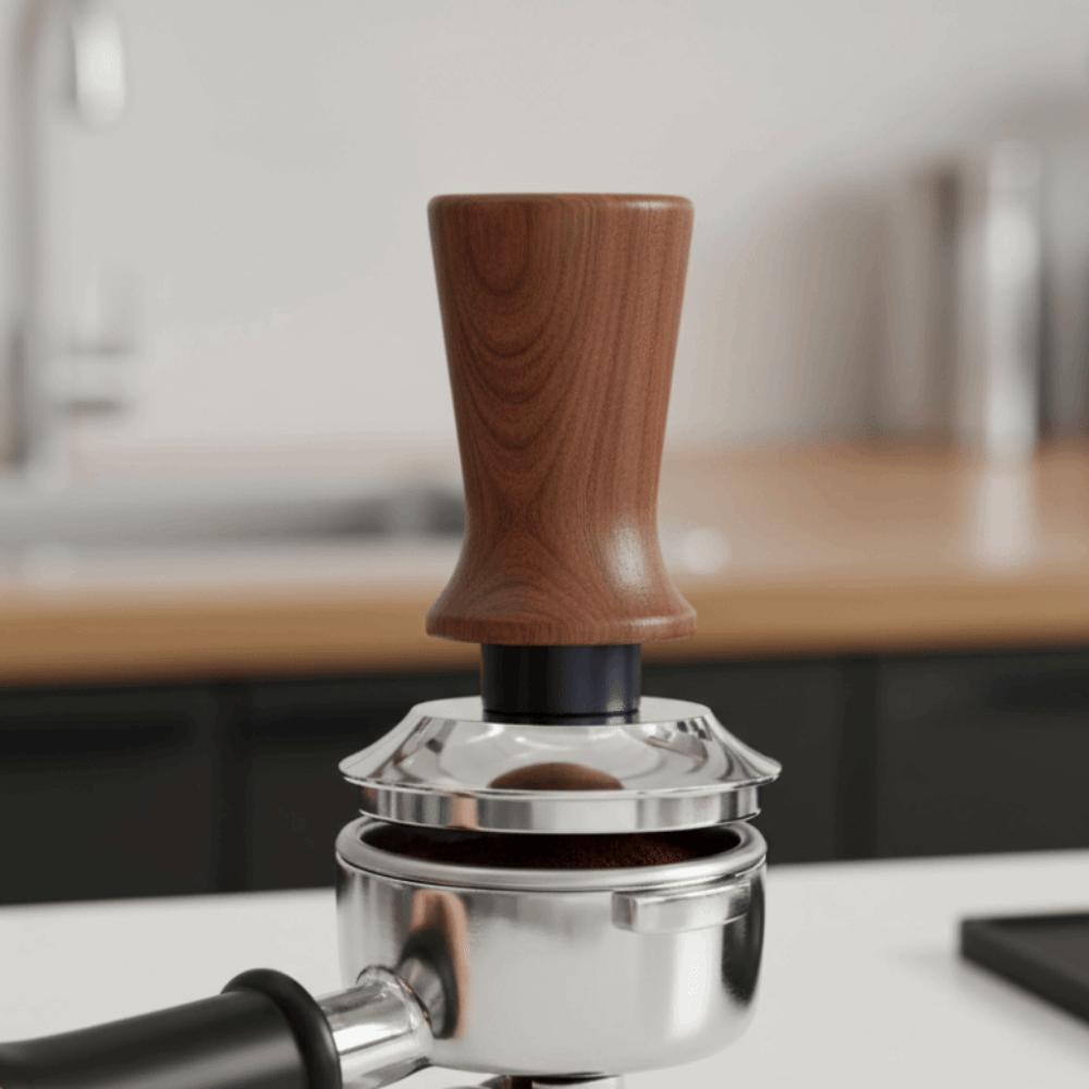 Self-rebounding Coffee Tamper Flat/threaded Bottom Coffee Powder Press Coffee Leveler  Barista