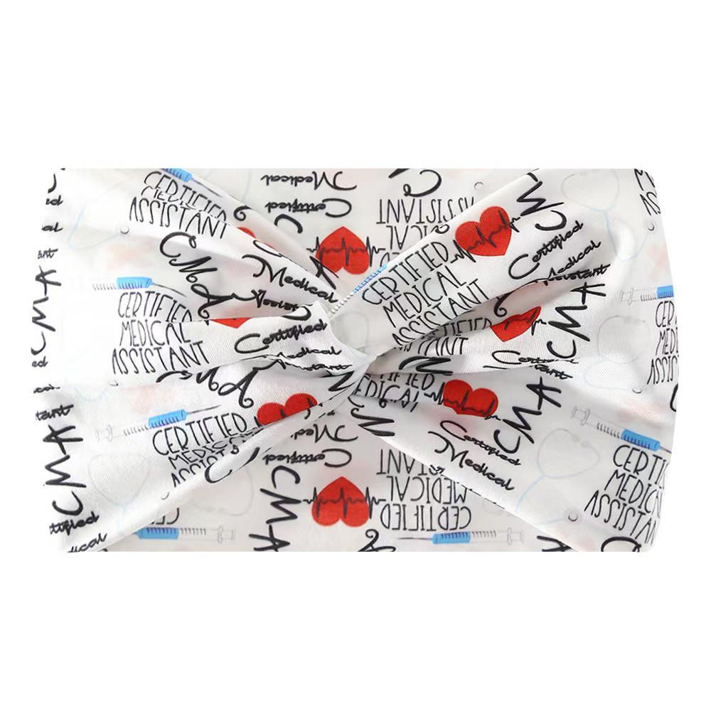 African Extra Wide Elastic Wrap Headband for Yoga and Sports