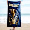 1PC Custom Name Golden Trophy Achievement Beach Towel Highly Absorbent And Sand-Resistant Towel for Swimming, Pool, Yoga, And Travel Lightweight