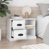 VidaXL Table de chevet blanc brillant 60x35,5x45 cm 816370