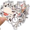 50pcs Fantasy Fitness Character Stickers Laptop Water Luggage Notebook Phone Aesthetic Home Skateboard Phone Vinyl Decals Sticke