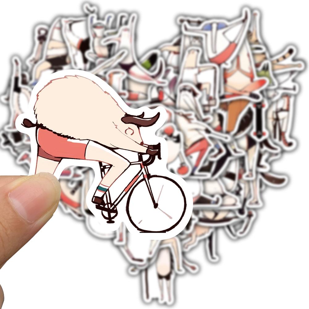 50pcs Fantasy Fitness Character Stickers Laptop Water Luggage Notebook Phone Aesthetic Home Skateboard Phone Vinyl Decals Sticke