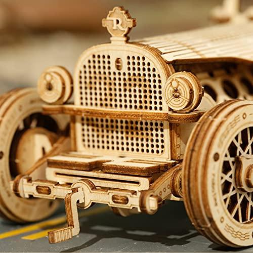 Tsukurundesu® 3D Wooden Puzzle Ornament Series (Racing Car) with Japanese Instructions