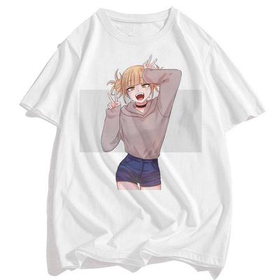 Tricou bărbați Senpai Anime Girl Nerdy Modal Alb Imprimat Tricou Femei Manga Streetwear