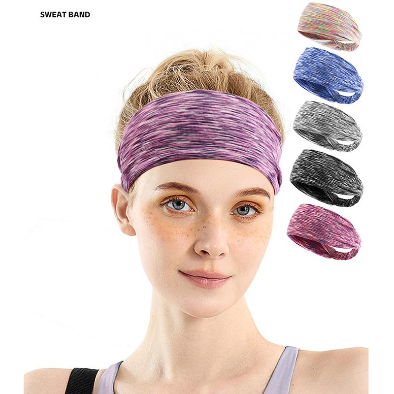 1Pcs Elastic Sweatband For Men Women Sport Headband Yoga Workout Hair Accessories Headwear Sports Hairbands