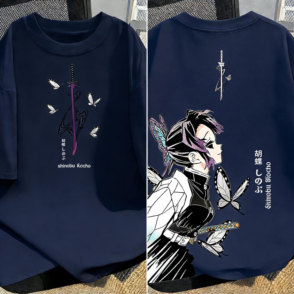 Plus Size Demon Slayer Anime Printed Unisex and Women Tshirt Summer Casual Parent Child Top Fashion Cotton Street Harajuku Y2K