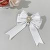Clip per Capelli Fiocco in Pizzo Perla Dolce Carino High-End Femminile Multicolore Raso Lolita Accessorio per Capelli Alla Moda Copricapo Posteriore