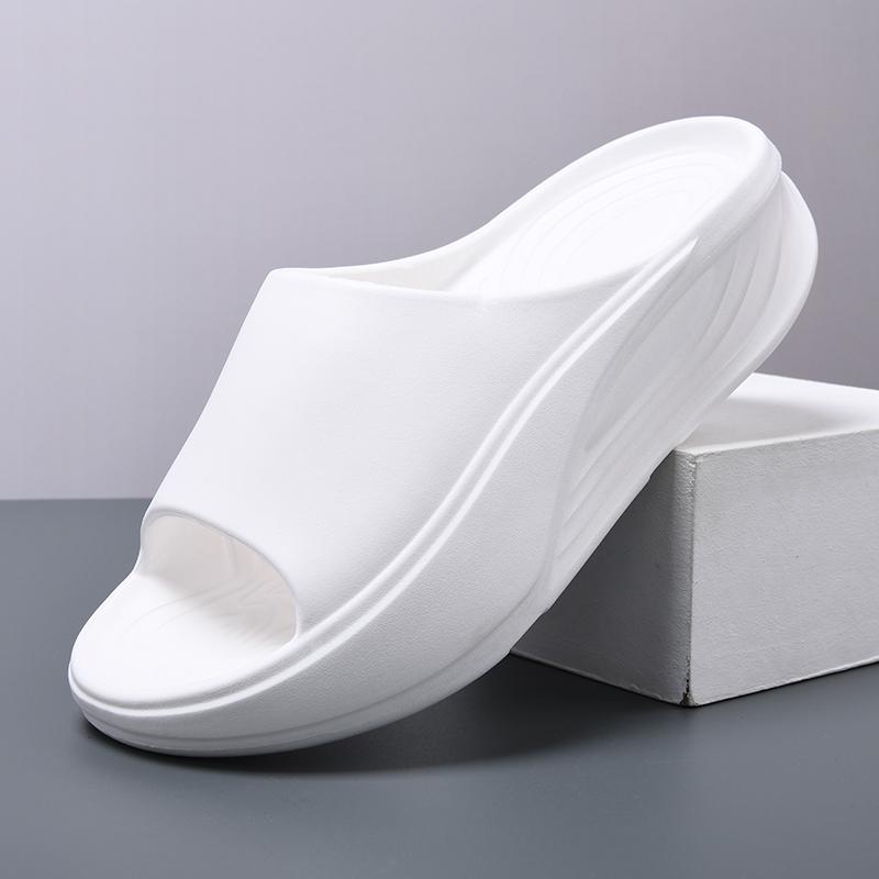 

Fashion Summer Outdoor Men s Shoe Platform Lightweight Beach Anti Slip Water Play Slippers Home Indoor Waterproof Fashion Slippers 44-45 белый