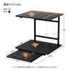 UTIMIU Refrigerator Top Rack Range Rack with Sliding Shelf Kitchen Storage Rack Cupboard Width X Depth X Height 45cm Microwave Rack Refrigerator Top