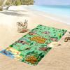 Name Custom Animal Crossing Anime Print Beach Towel, Large Soft Quick Dry Towel for Beach Camping Swimming