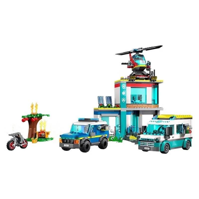 Compatible Sets City Series Building Blocks 60372 Police Training Academy Police Station Police Car Children's Toys Gifts