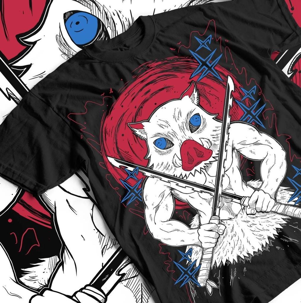 Inosuke T-Shirt Demon Slayer Kimetsu No Yaiba Anime Manga Geschenk Shirt Alle Größen