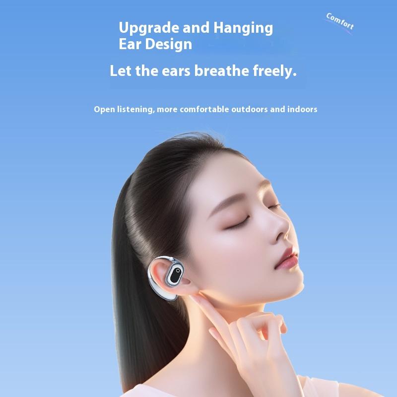 Bone Conduction Bluetooth Headset Wireless Long Battery Life Non-in-ear Hanging Ear Sports Noise Reduction Headset