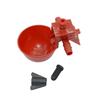 5/20/50 Pcs Chicken Automatic Drinking Cup Plastic Red Parrot Quail Waterer Easy To Install Aviary Chicken Coop Drinking Bowl