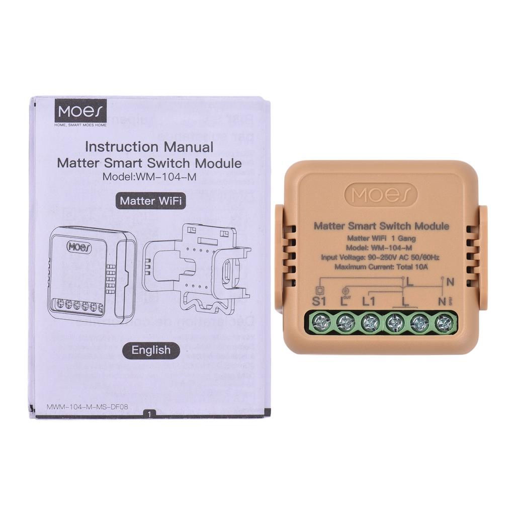 Matter Smart Switch TY WiFi Relay Module 10A Universal DIY Wireless Light Switch APP and Voice Control with Timer