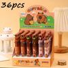 Capybara 36pcs Ballpoint Pen Cartoon Set 10 Colors 0.7mm Cute Capybara Modeling Hand Held Pen Learning Office Gifts Stationery