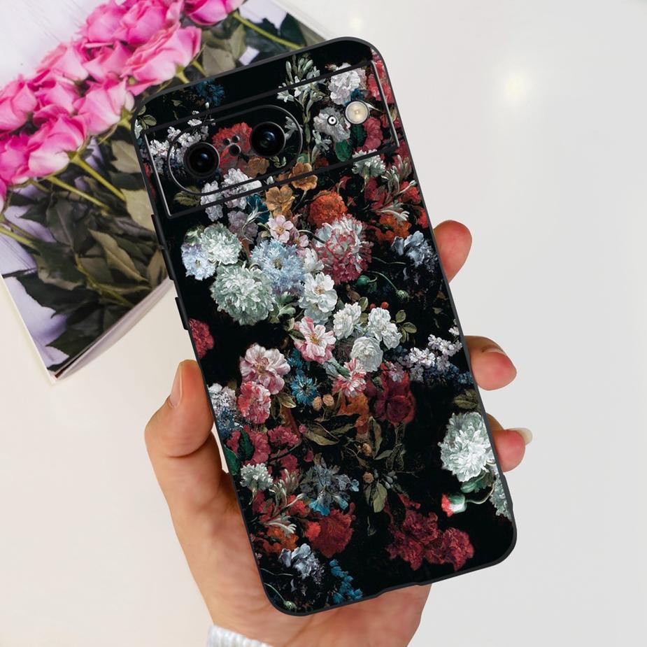 For Google Pixel 8A Case Pixel8 Pro New Fashion Painted Cover Soft Silicone Phone Case For Google Pixel 8 Pro Pixel8A Funda Capa