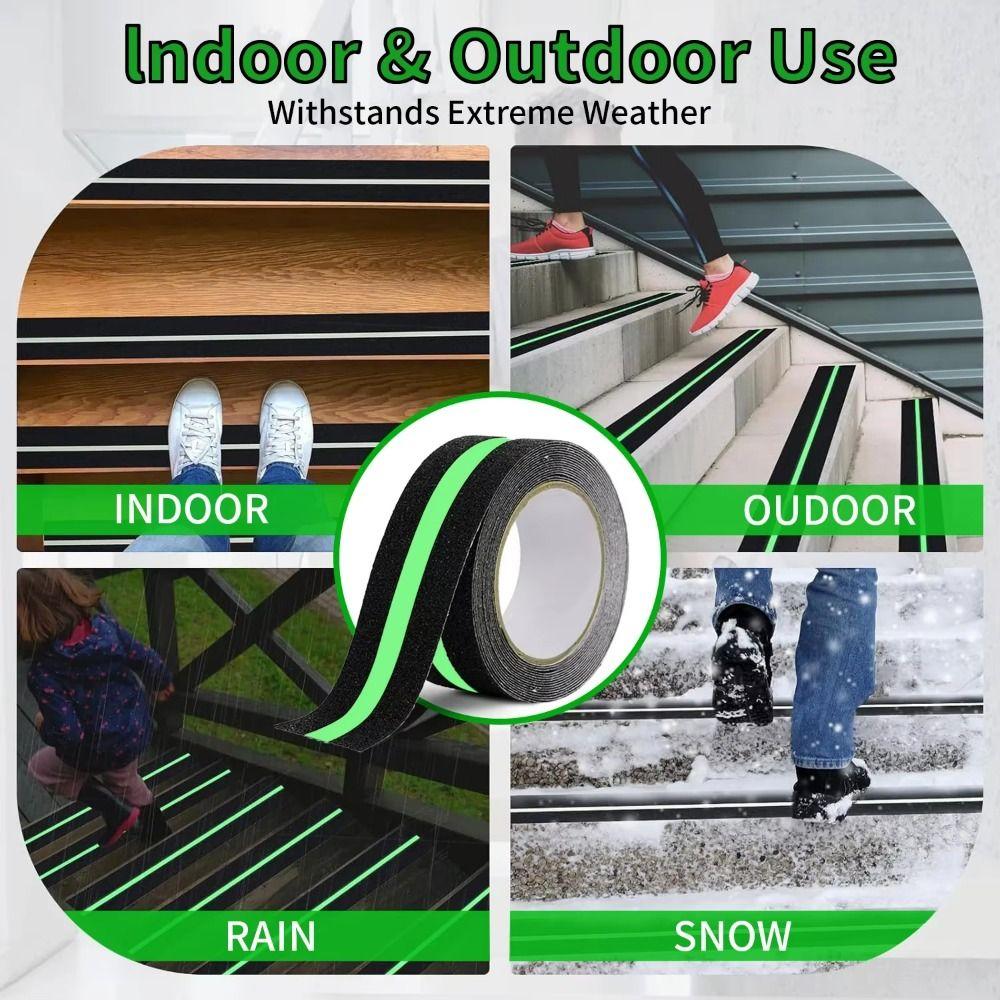 5CM X 5M Traction Tape Glow In the Dark Non Skid Safety Tape Anti Slip Tape Step Indoor