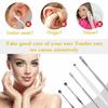 6 Pcs Ear Wax Cleaner - Resuable Ear Cleaner Tool Set with Storage Storage Leather Pouch - Ear Wax Remover Tool Kit with Ear Curette Cleaner MULTI