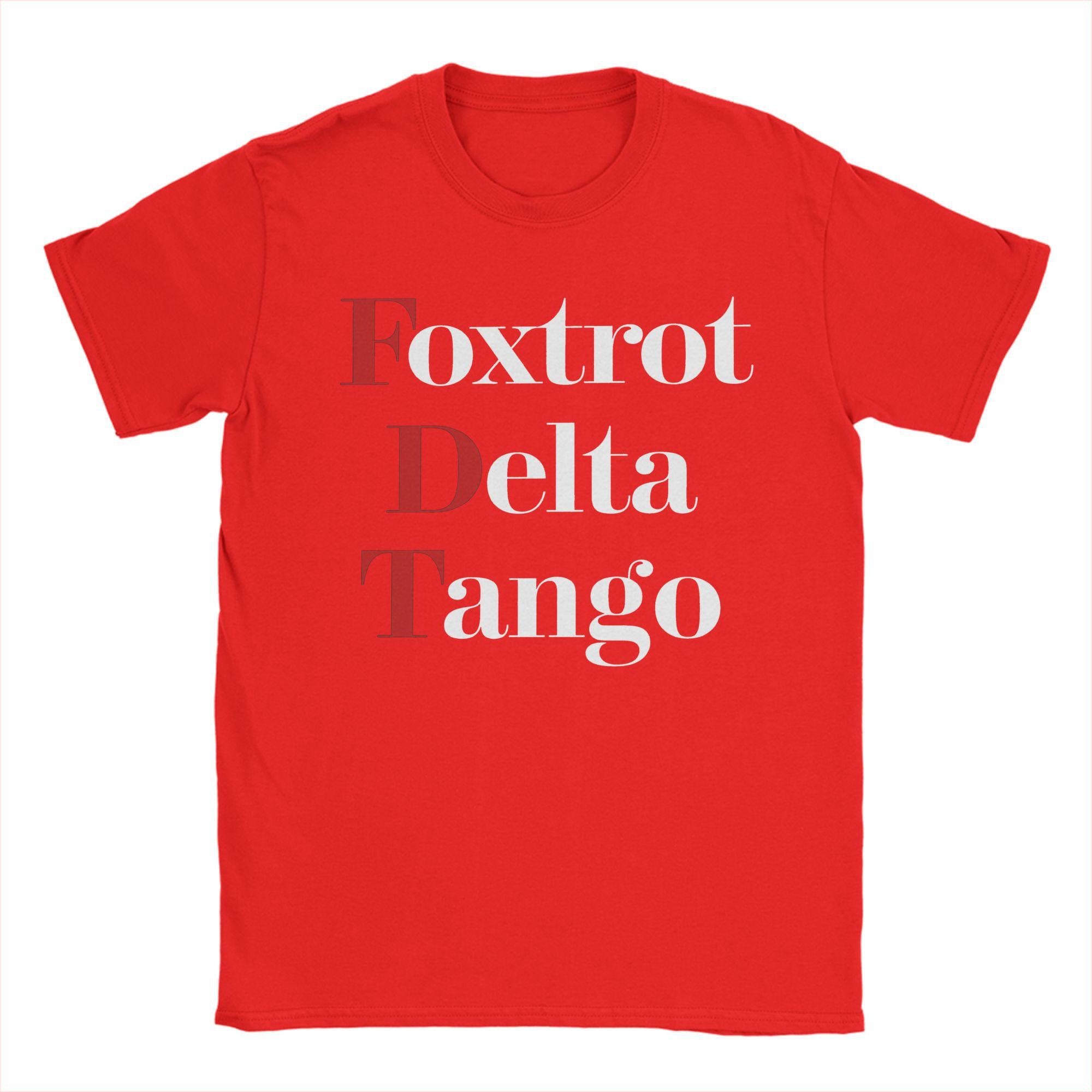 

Foxtrot Delta Tango Mens T Shirts Fashion Tee Shirt Short Sleeve Round Neck TShirts Pure Cotton Plus Size Tops S