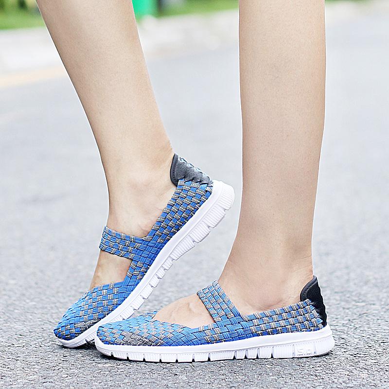 Breathable Lightweight Women's Elastic Slip-On Sandals for Spring & Summer