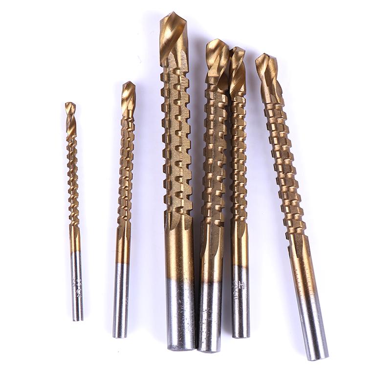 6Pcs Hss Countersink Drill Bit Titanium Coated Hss Saw Drilling Power Tools High Quality