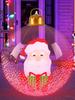 Christmas Outdoor Balloon Ornament Large PVC Decorated Ball Ornaments Snowflake Blow Up Ornaments for Yard Porch Decoration