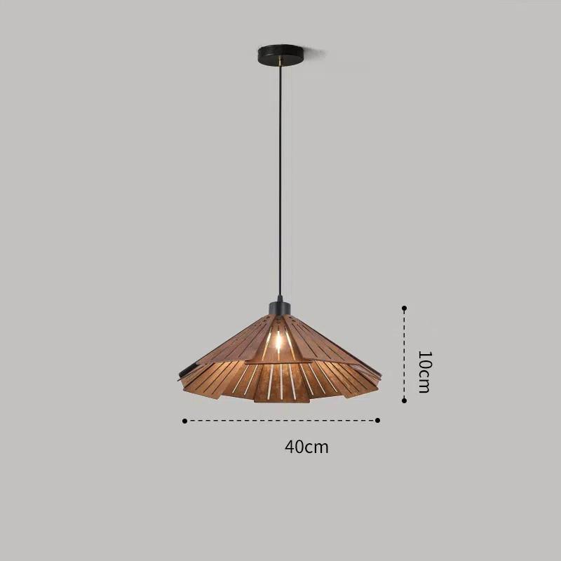 Sala de Jantar Pequeno Lustre de Madeira de Alto Nível Luz de Teto Retrô Ajustável Lâmpada para Sala de Chá Luz Pendente para Varanda