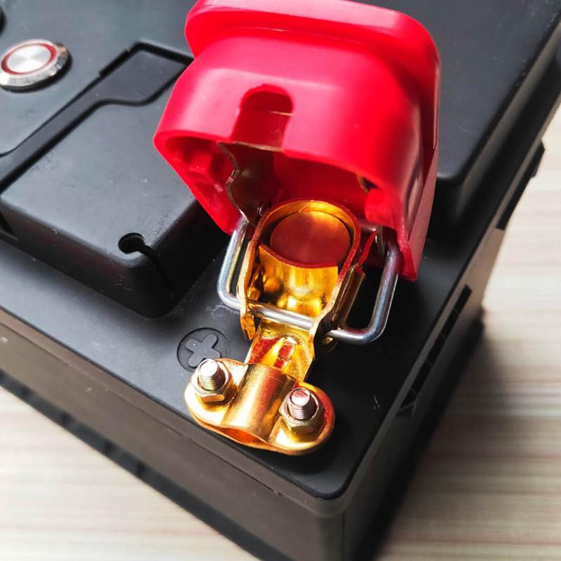 1PC Red and Blue Pull-up Battery Switch, Battery Battery Clip, Battery Power-off Protection Pile Head Quick Connection