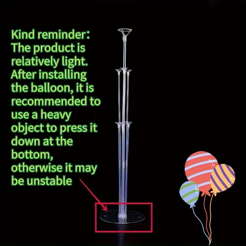 1 Plastic Balloon Table Holder, Self-standing Party Decoration Accessory, No Electricity Required, Feather-free