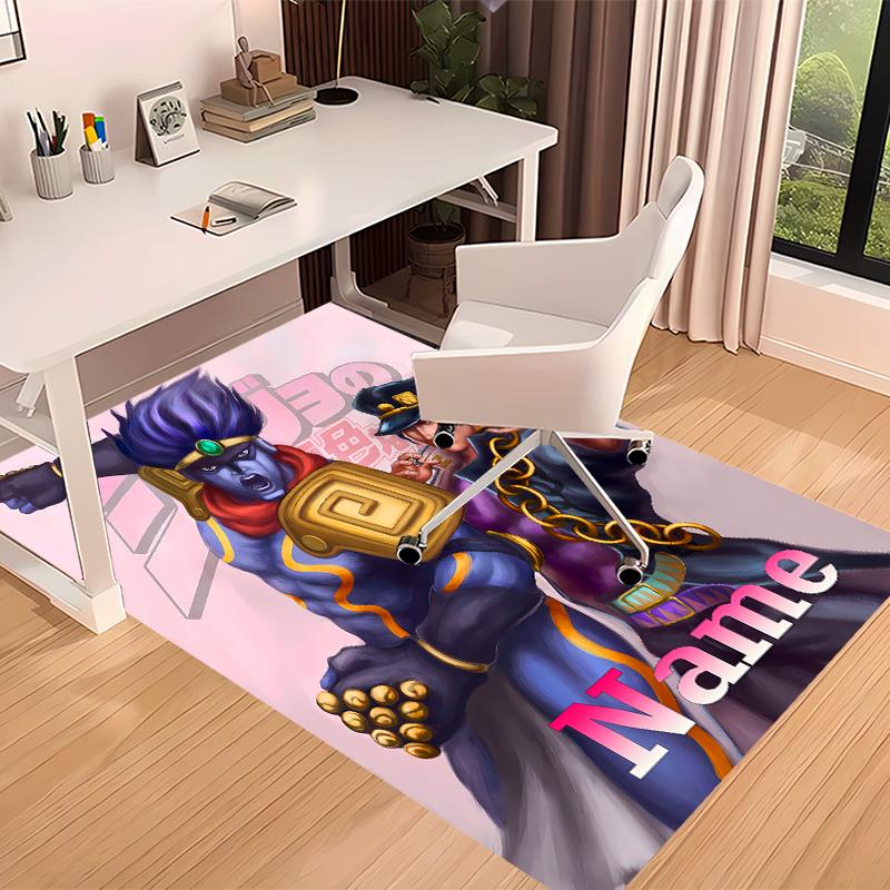 Custom Personalization JoJo's Bizarre Adventure Print Area Rug - Soft, Washable Non-Slip Indoor Mat,Living Room,Home&Office Decorative Rug