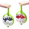 Salad Spinner Scratch Resistant Nylon Swivel Colander With Collapsible Handle