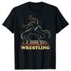 Funny Wrestling Sports Graphic Tshirts Men Womens Fashion Casual Tshirt 100 Cotton Loose Oversized T Shirt Summer